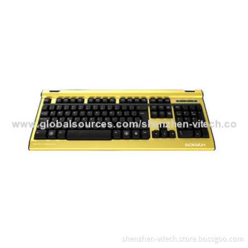 Mechanical Gaming Keyboard, 104 Standard and Mechanical Keys